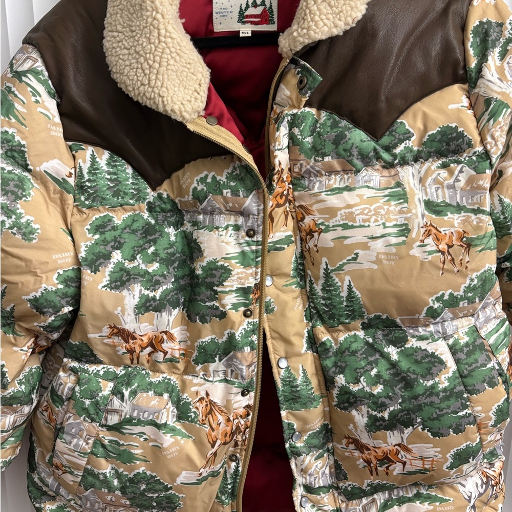 Dairy Boy Western Puffer Jacket - Picture 4 of 5